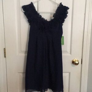 NWT Lilly Pulitzer Dress Size 0 Navy Blue